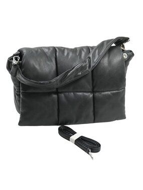 Stand Studio Padded Faux Leather Padded Bag in Black
